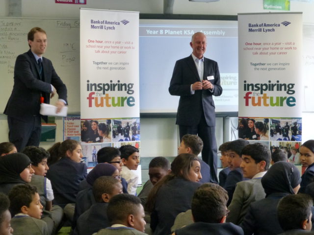 BofAML EMEA President Speaking to Young People at King Solomon Academy