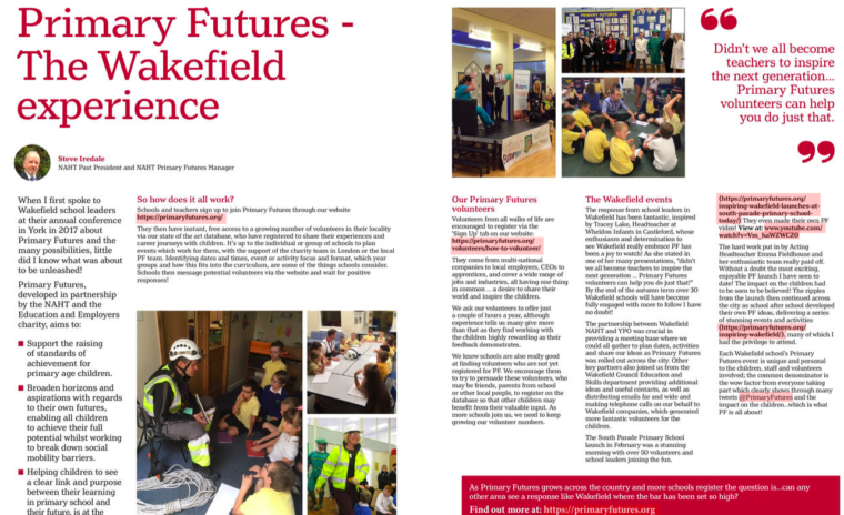Primary Futures continues to inspire Wakefield