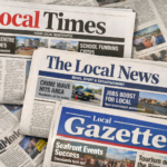 #selection of three local newspapers reflecting local media